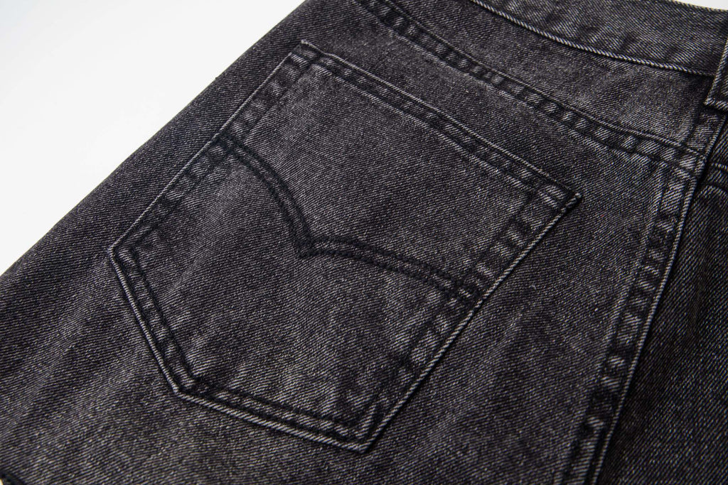 Chrome Hearts Multi Cross Patch Denim Jeans - Grey Gothic Street Pants 1111
