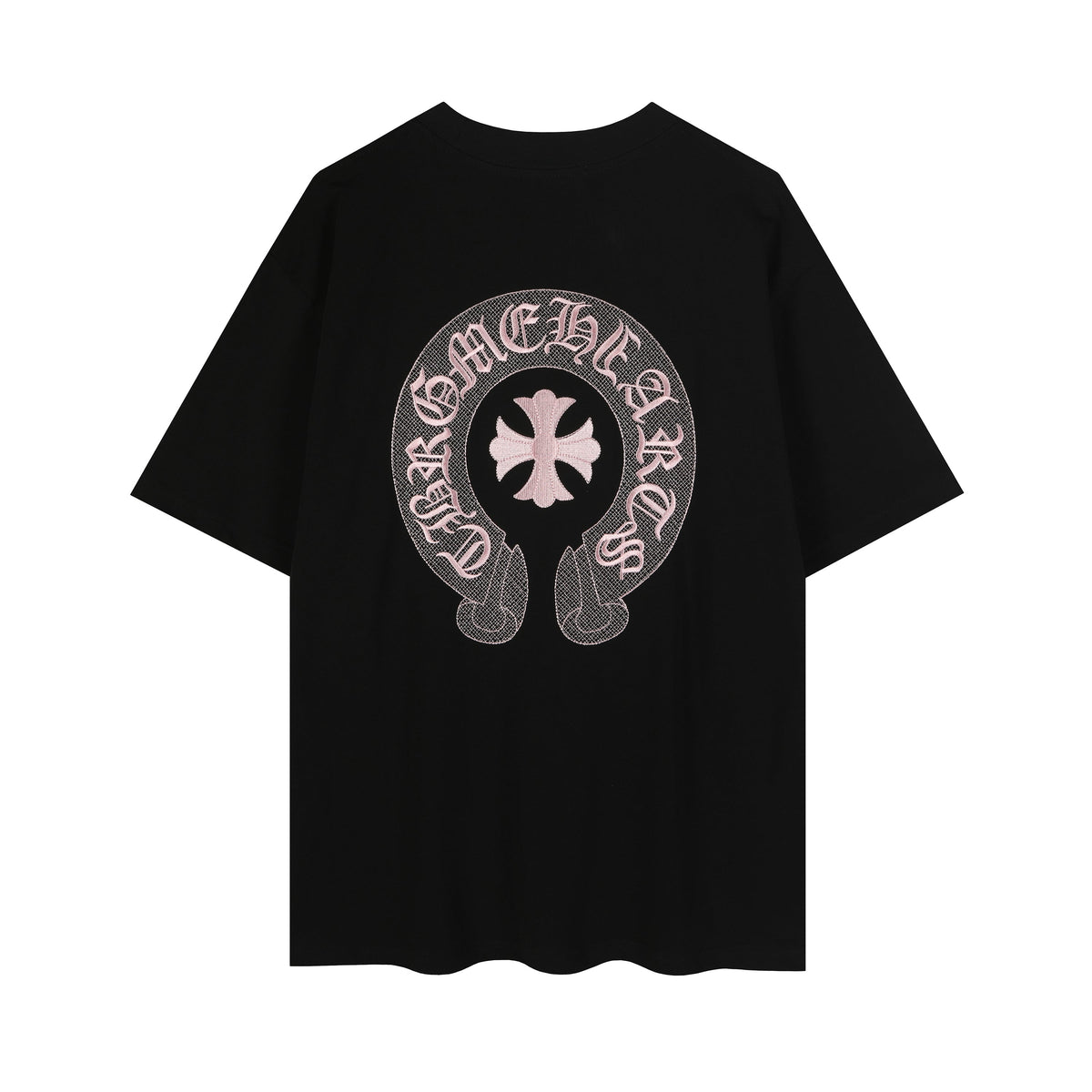 Chrome Hearts Classic Horseshoe Logo Embroidered T-shirt TB32