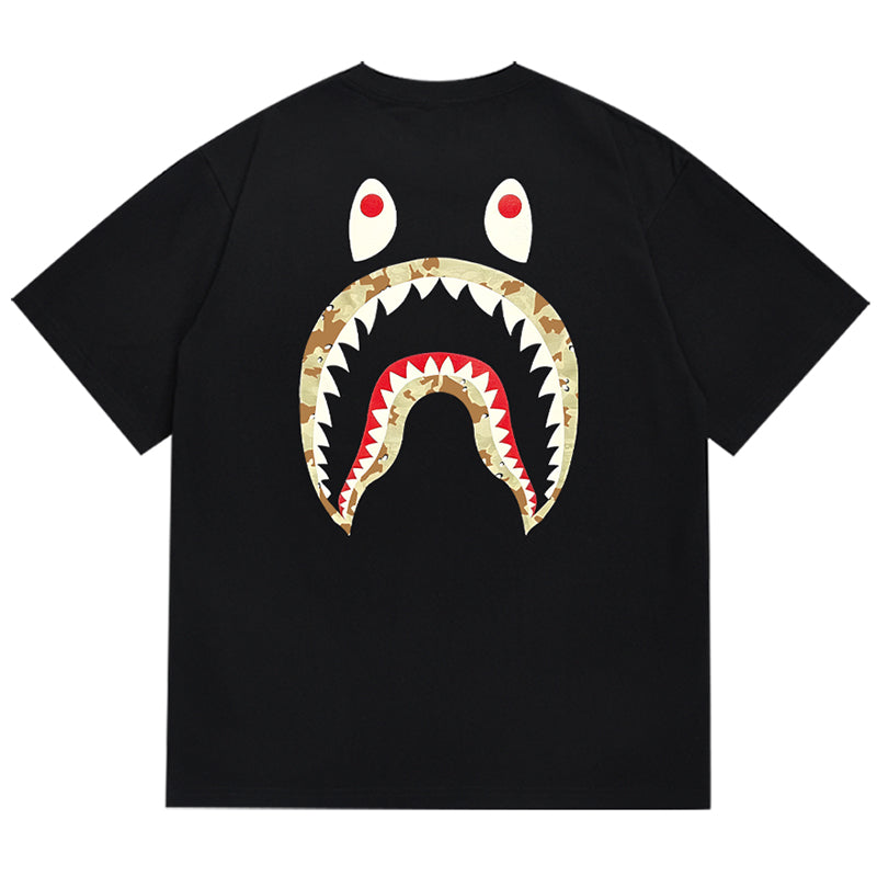 BAPEX Stussy Shark Print T-Shirt