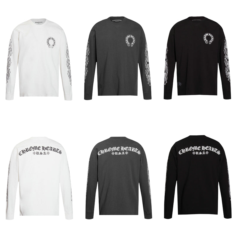 Chrome Hearts Men's Long-Sleeve T-shirt Sweatshirt K8005