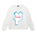 Purple Men's Long-Sleeve T-shirt Sweatshirt 1151