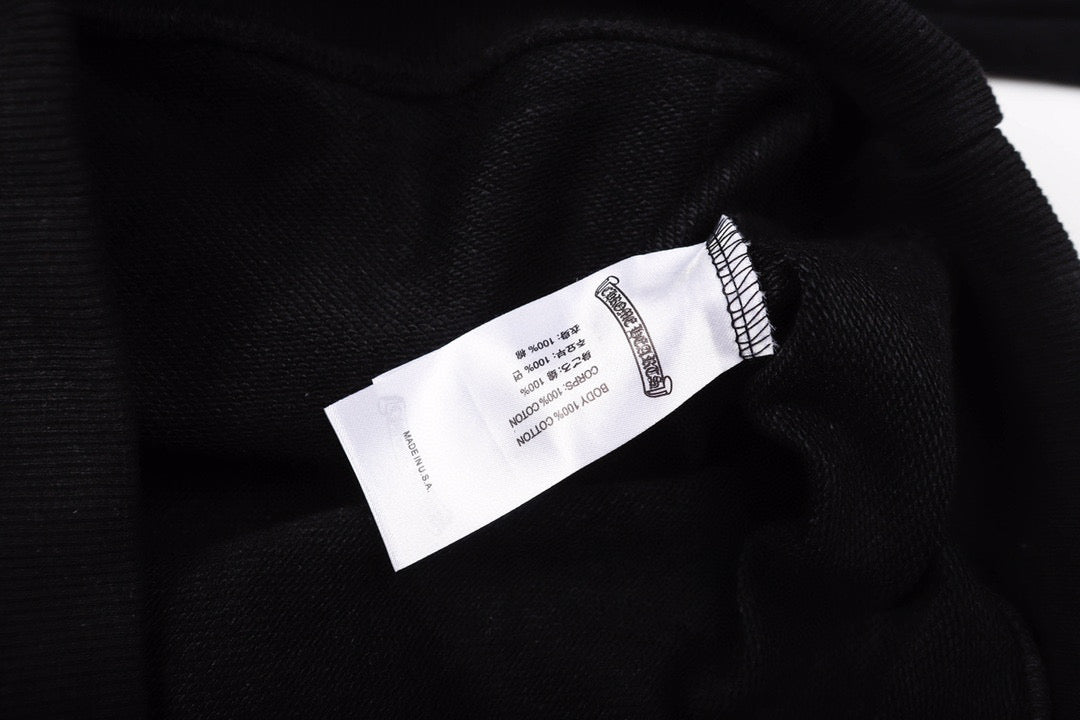 Chrome Hearts Hoodie - Black Street Style Embroidered Sweatshirt 851